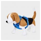 Boots & Barkley Reflective Harness & leash S Blue