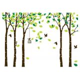 Amaonm 104x71 Giant Jungle 5 Trees Wall Decals