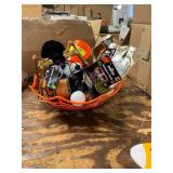 Halloween Bowl W/ Halloween Themed Items