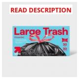 Up&UP Large Drawstring Trash Bags 30Gal/30ct