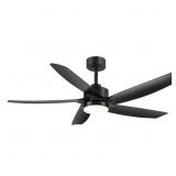 Percival 54 in. Matte Black Ceiling Fan