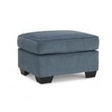 Ashley Cashton Ottoman Chenille Blue