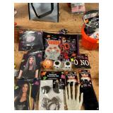 Wigs, Handcuff Set, Vampire Teeth Tape Treat Bags