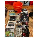 Gems, bloody knife, skeleton garland stickers