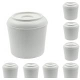 BokWin Chair Leg Caps 1.5" White Rubber (8)