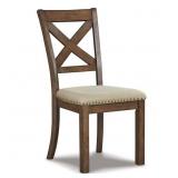 Moriville Brown Polyester Side Chair