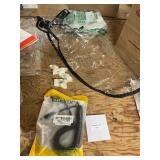 DC 5.5mm x 2.1 cord, cards, hair funnel & clips
