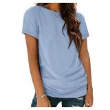 ATHMILE Womens Basic Crewneck Tee MED