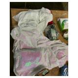 Large mesh fabric W/ pink&white reflective sequins