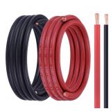 6 Gauge 6AWG Copper Wire 15FT Red+Black