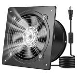 VEVOR 8" Exhaust Fan 576 CFM Wall Mount Black
