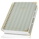 Aesthetic Thick Spiral Notebook with Tabs
