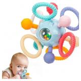 Montessori Teething Toy Ball & Rattle 0-12m