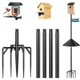 1IN Bird House Pole with Feeder (79in)