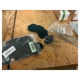 Garden stakes & gaskets for landscaping fabric