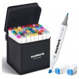 AnyMark 48 Colors Alcohol Markers Dual Tip