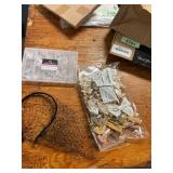 Fake nails, headband W/ netting, bow hair clips