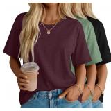 3 Pack L Womens Oversized Cotton Shirts