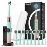Kuicur Electric Toothbrush, 8 heads 5 Modes