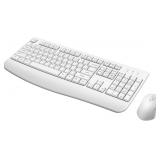 QUASIO Wireless Keyboard & Mouse Combo (White)