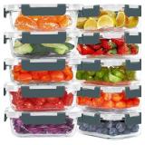 KOMUEE 10-Pack 22 oz Glass Containers, Gray