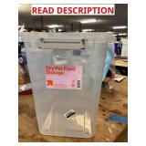 Lumbar Throw Pillow & Pet Food Storage No Lid