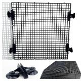 8Pcs Aquarium Divider 11.8x11.8in Grid