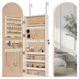 Best Choice Arch Mirror Jewelry Armoire, Gold