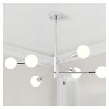 HHR 6-Light Sputnik Ceiling Light Chrome