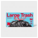 Up&UP Large Drawstring Trash Bags 30Gal/30ct