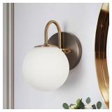 Modern Gunmetal Grey Bathroom Sconce 1-Light