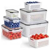 5 Pcs Fruit Storage Containers for Fridge