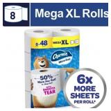 Charmin Ultra Soft Toilet Paper, 8 Mega Rolls