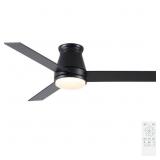 Topsky 48" Indoor Black Ceiling Fan w/ Light