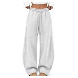 Queen Barrel Sweatpants Women Baggy Pockets