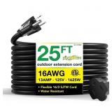 25 ft. 16/3 Heavy Duty Extension Cord - Black