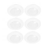 HLC 6" 3000K LED Recessed Light Trim (6-Pack)