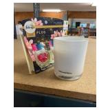 Used candle + Febreeze Plugin Refills