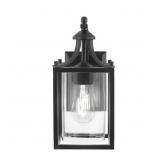 Boswell Quarter 1-Light Matte Black Lantern