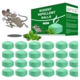 Mouse Rodent Repellent, 24 Pack Peppermint Oil