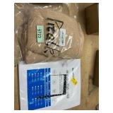 2ct Burlap Curtains, 72x84" Clear Shower Liner