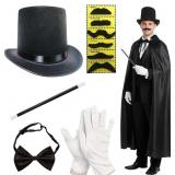 Magician Costume Accessories Set for Adults