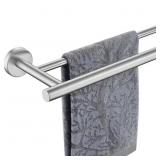 Bathroom 24" Wall Mounted Double Towel Bar Ni
