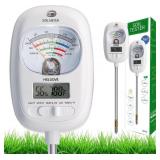 HSLGOVE 7-in-1 Soil Tester: Moisture, pH, Temp