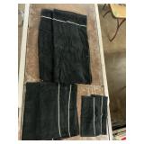 6pc Black bath towel set, 100% cotton