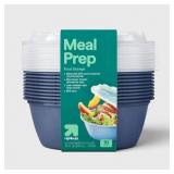 32oz 4-Cup Round Meal Prep Containers, 10pk