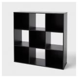 11" 9-Cube Book Shelf Black - Brightroom