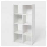 11" 8 Cube Book Shelf White - Brightroom