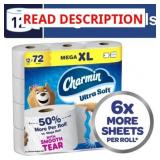 Charmin Ultra Soft Toilet Paper, 12 Mega Rolls