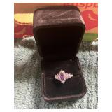 Ladies .925 Size 6 Sterling Gemstone Ring